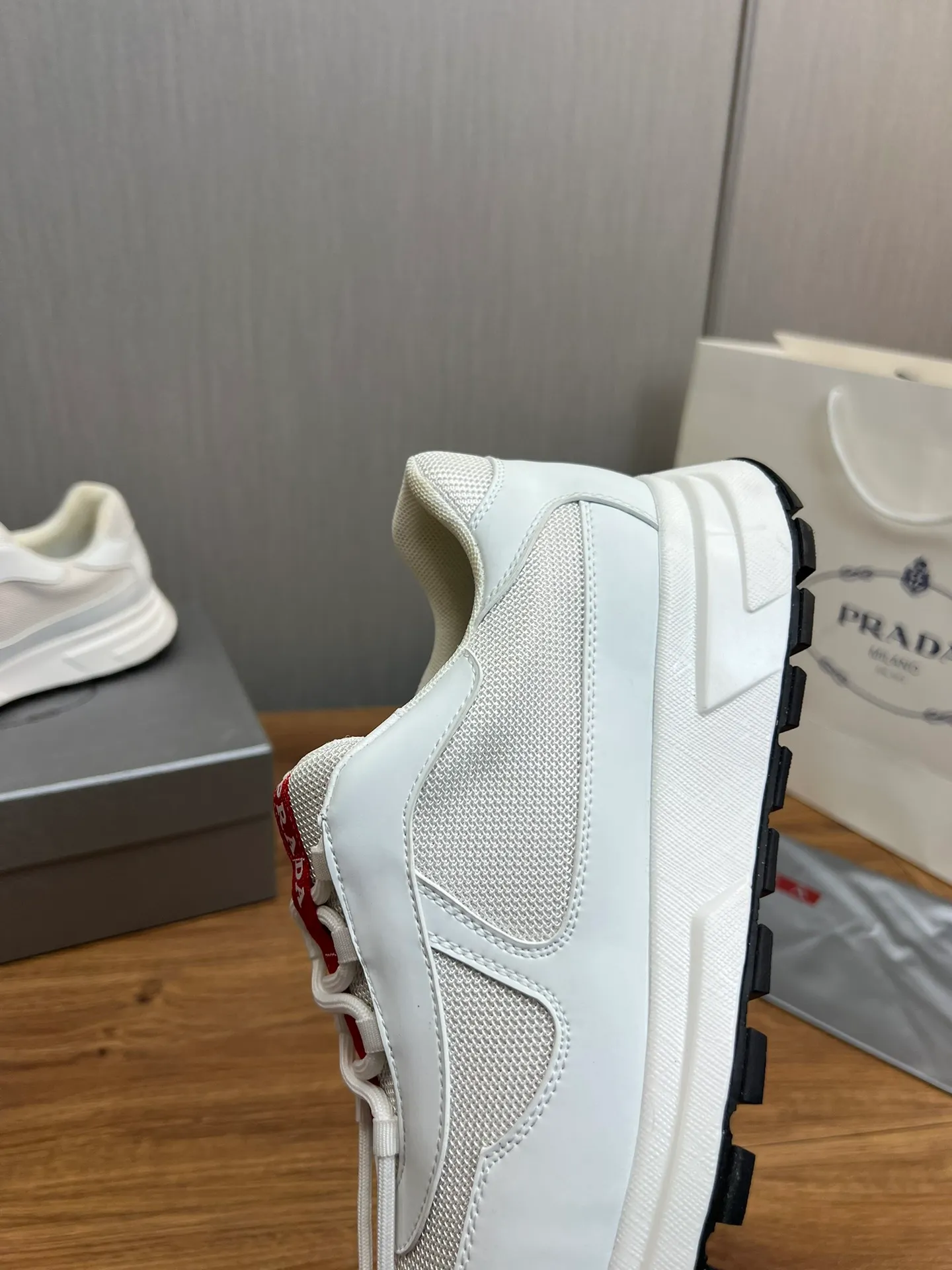 Men's shoes 💰540💰 [PRADA] Men's shoes are popular in the counter, official website is synchronized, 1 high-quality shipment ✔️Original fly-woven cowhide + cowhide lining, 1🆚1 replica, original sole, 38-45 (45 customized, non-refundable)